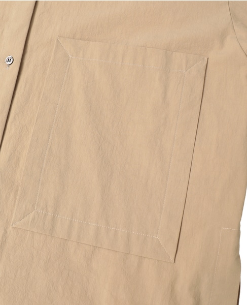 オーガニックコットンクレポンオーバーサイズシャツ 詳細画像 ベージュ 6