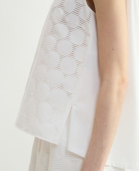 ドットジャガードワンピース 詳細画像 ホワイト 5