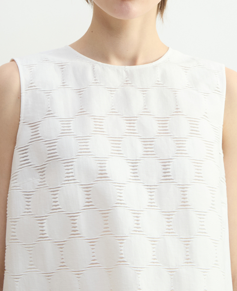 ドットジャガードワンピース 詳細画像 ホワイト 7