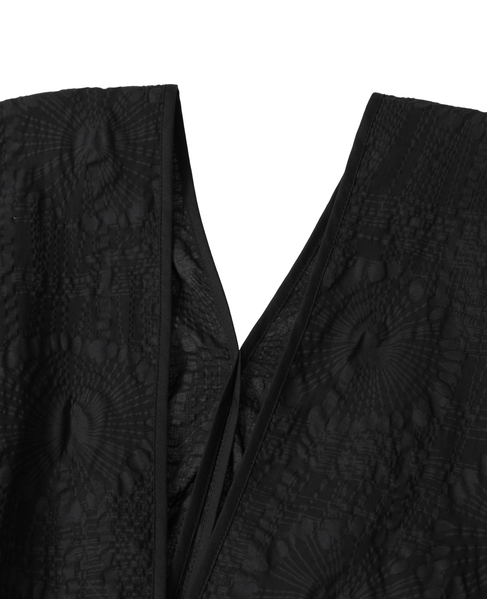 塩縮プリントカシュクールブラウス 詳細画像 ブラック 3