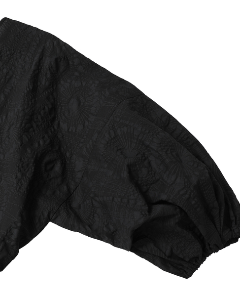 塩縮プリントカシュクールブラウス 詳細画像 ブラック 4