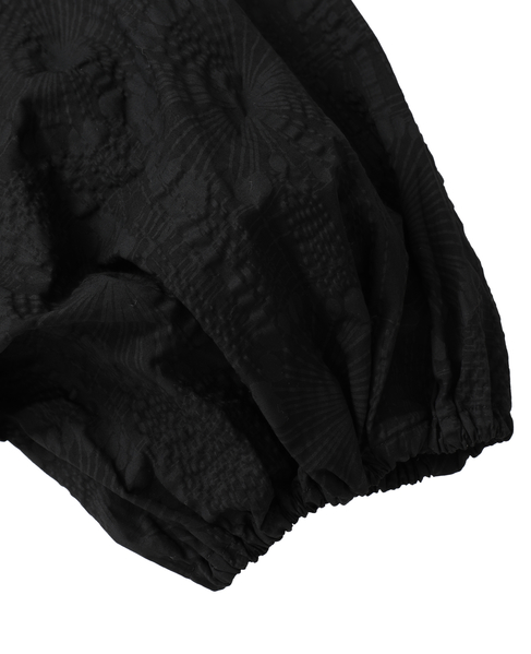 塩縮プリントカシュクールブラウス 詳細画像 ブラック 5