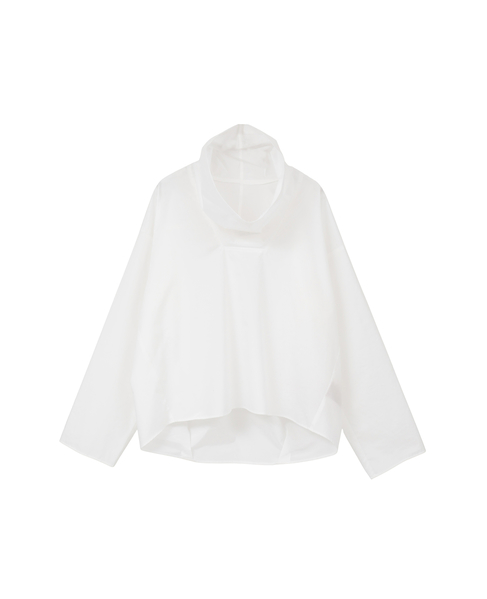 タイプライターハイネックブラウス 詳細画像 ホワイト 1