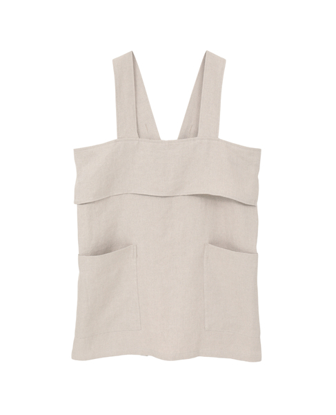 高密度ツイルジャパンリネンエプロンプルオーバー 詳細画像 キナリ 10