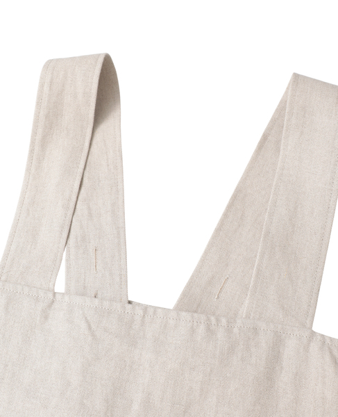 高密度ツイルジャパンリネンエプロンプルオーバー 詳細画像 キナリ 3
