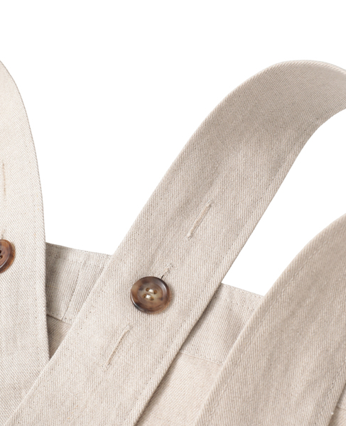 高密度ツイルジャパンリネンエプロンプルオーバー 詳細画像 キナリ 4