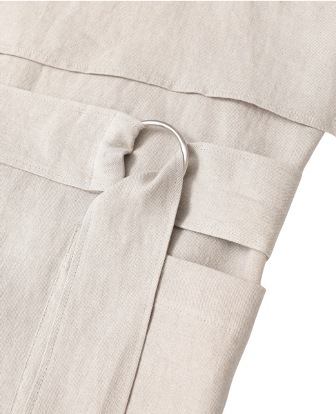 高密度ツイルジャパンリネンエプロンプルオーバー 詳細画像 キナリ 5