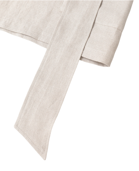 高密度ツイルジャパンリネンエプロンプルオーバー 詳細画像 キナリ 7