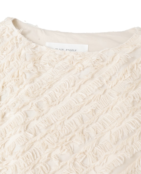 フリンジカットJQショートベスト 詳細画像 アイボリー 3