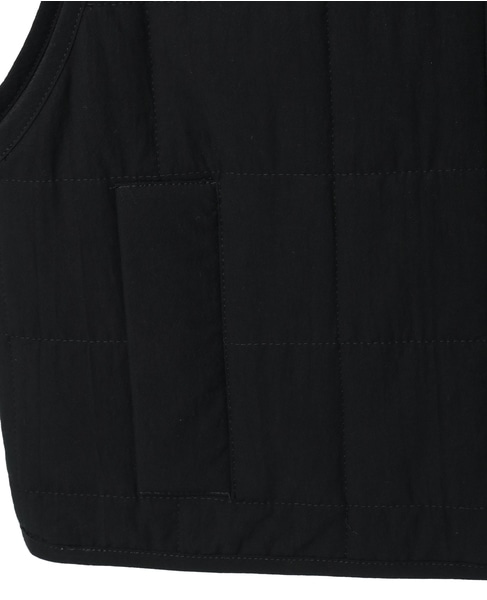 コットンキルティングべスト 詳細画像 ブラック 5