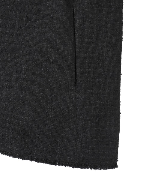 ペーパーツイードシャツジャケット 詳細画像 ブラック 5