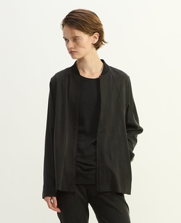 キュプラストレッチストレートブルゾン