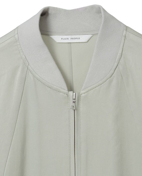 キュプラストレッチストレートブルゾン 詳細画像 セージ 3