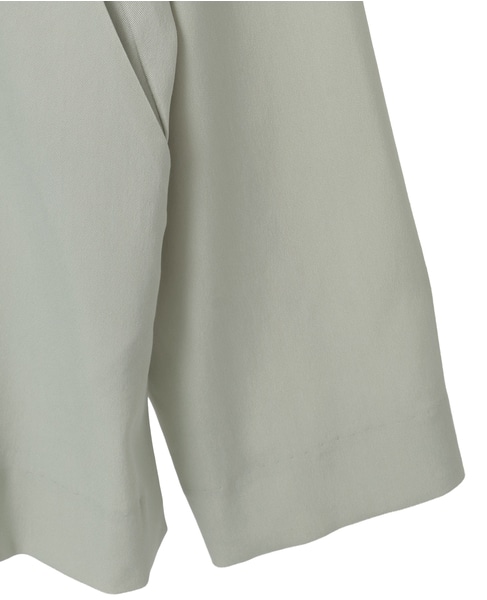 キュプラストレッチストレートブルゾン 詳細画像 セージ 4