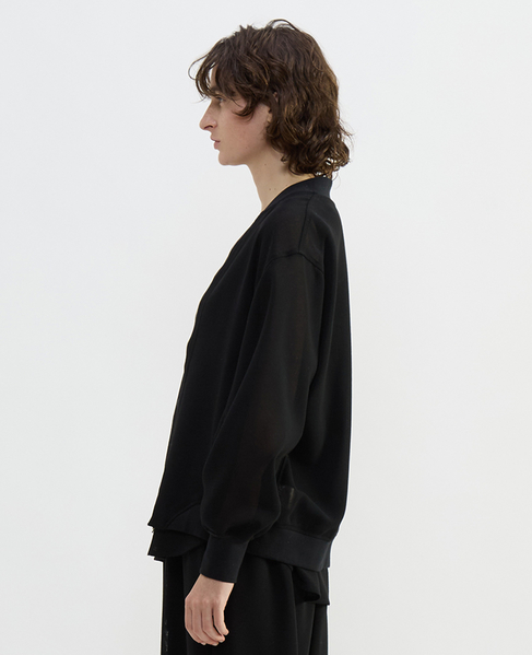 ウールメッシュスタジアムブルゾン 詳細画像 ブラック 3