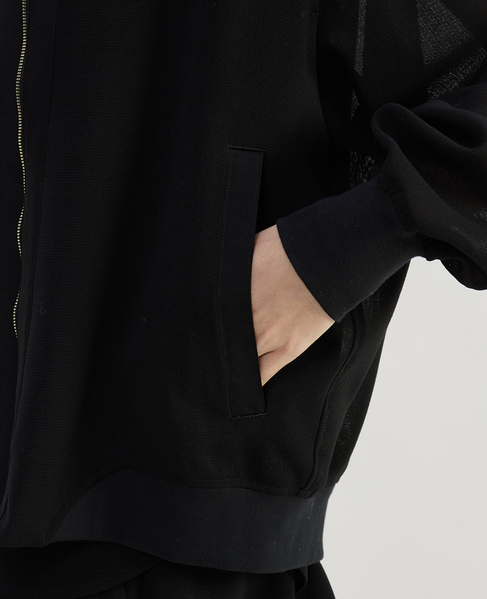 ウールメッシュスタジアムブルゾン 詳細画像 ブラック 6