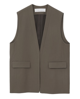 コットンキュプララチネノーカラーベスト