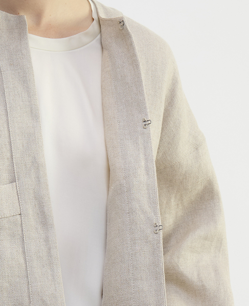 リネンオックスショートジャケット 詳細画像 ベージュ 6