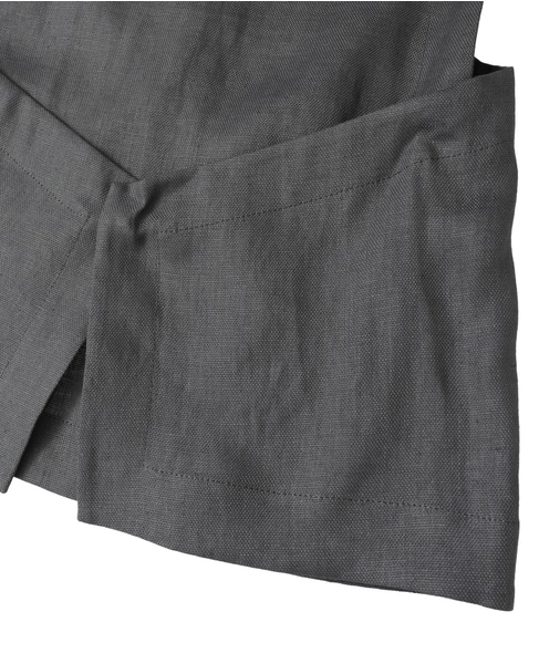 リネンオックスデザインベスト 詳細画像 グレー 6