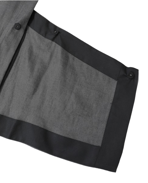 リネンオックスデザインベスト 詳細画像 グレー 8