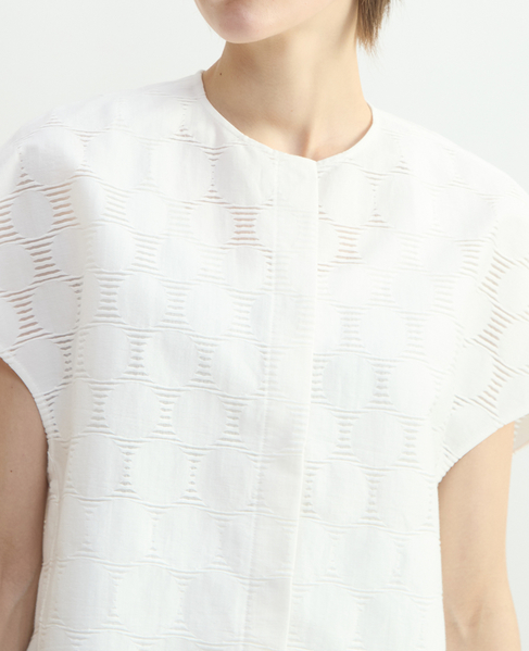 ドットジャガードショートジャケット 詳細画像 ホワイト 5