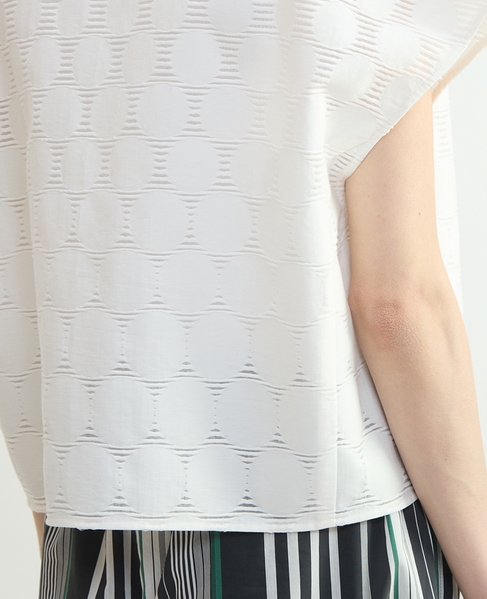 ドットジャガードショートジャケット 詳細画像 ホワイト 7