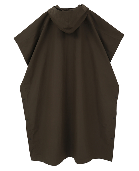ポリエステルウォータープルーフポンチョ 詳細画像 カーキ 2