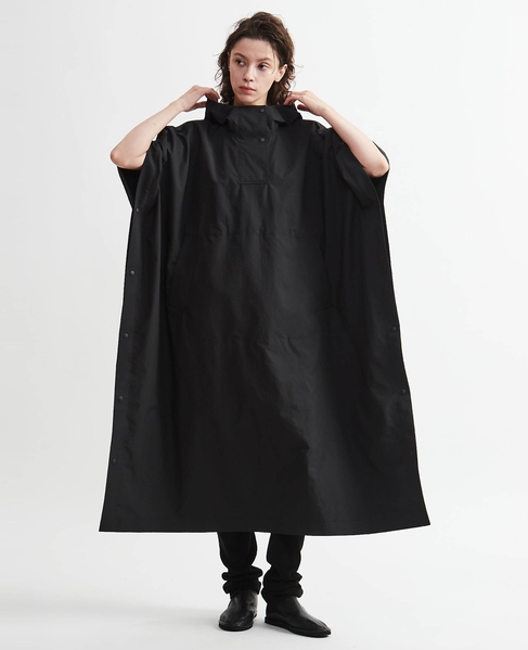 ポリエステルウォータープルーフポンチョ 詳細画像 ブラック 3