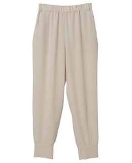 バックサテンジョーゼットジョガーパンツ