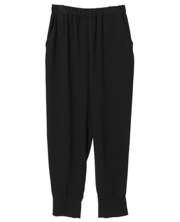 バックサテンジョーゼットジョガーパンツ