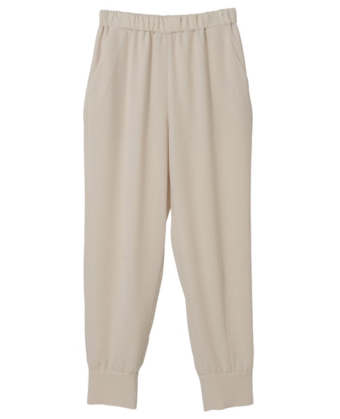 バックサテンジョーゼットジョガーパンツ 詳細画像 ライトベージュ 1