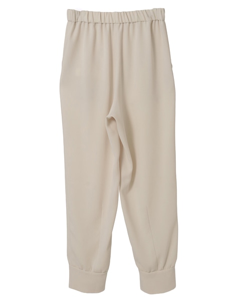 バックサテンジョーゼットジョガーパンツ 詳細画像 ライトベージュ 2