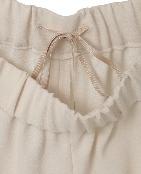 バックサテンジョーゼットジョガーパンツ 詳細画像 ライトベージュ 5