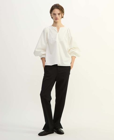 キュプラストレッチAラインパンツ 詳細画像 ブラック 10