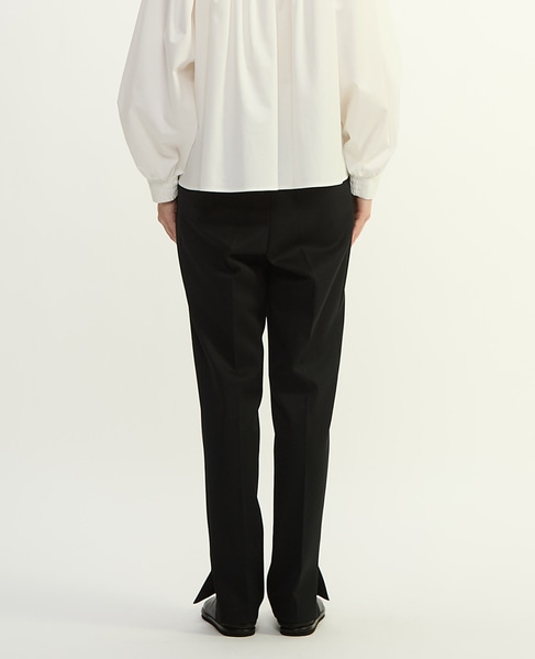 キュプラストレッチAラインパンツ 詳細画像 ブラック 4