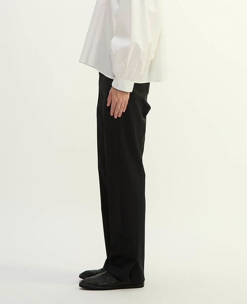 キュプラストレッチAラインパンツ 詳細画像 ブラック 8