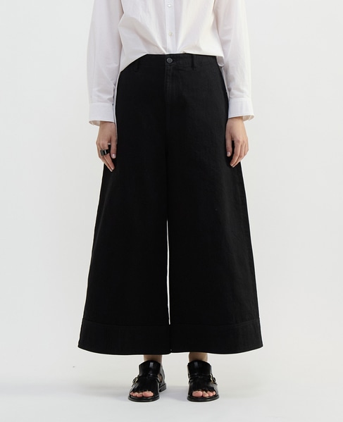 11.8ozデニムワイドパンツ 詳細画像 ブラック 2