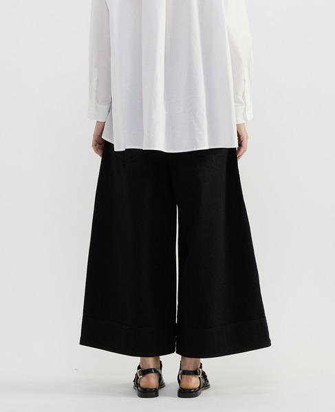 11.8ozデニムワイドパンツ 詳細画像 ブラック 4