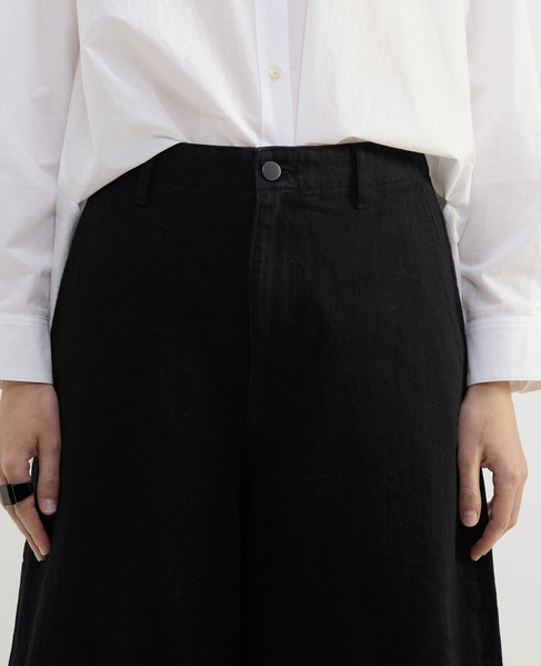 11.8ozデニムワイドパンツ 詳細画像 ブラック 5