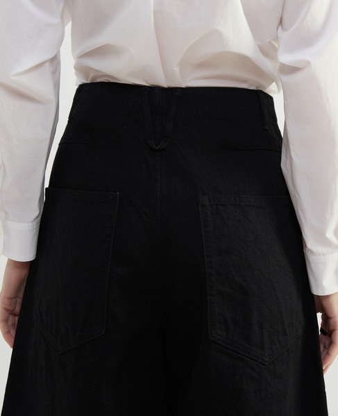 11.8ozデニムワイドパンツ 詳細画像 ブラック 7