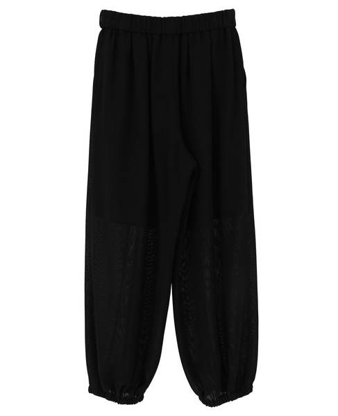 ウールメッシュバルーンカットパンツ 詳細画像 ブラック 10