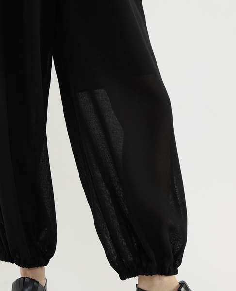 ウールメッシュバルーンカットパンツ 詳細画像 ブラック 8
