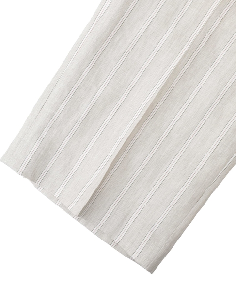 ヘンプコットンストライプストレートパンツ 詳細画像 ベージュ 7