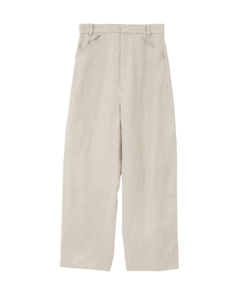 リネンオックスカーブパンツ 詳細画像 ベージュ 1