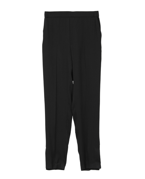 キュプラサテンストレートパンツ 詳細画像 ブラック 1