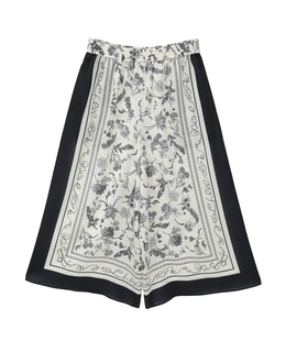 パネルプリントフレアパンツ