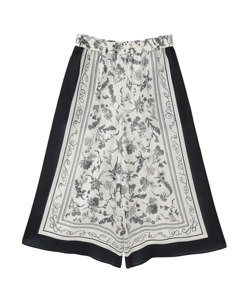 パネルプリントフレアパンツ 詳細画像 ブラック 1