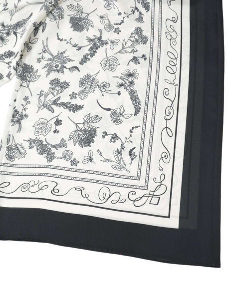 ボタニカルプリントフレアパンツ 詳細画像 ブラック 10