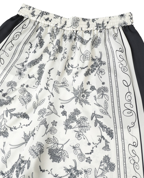 パネルプリントフレアパンツ 詳細画像 ブラック 3