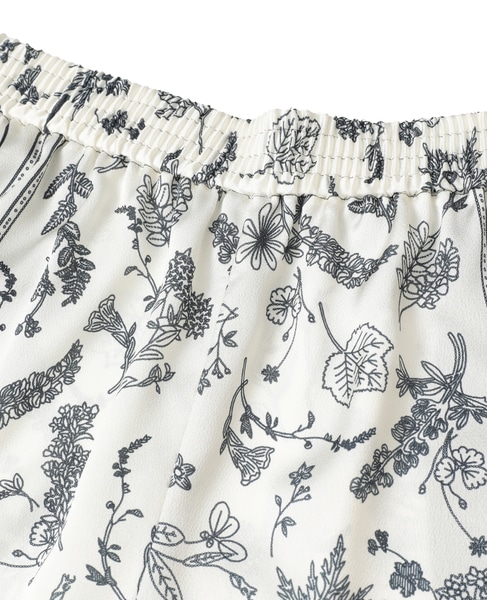 パネルプリントフレアパンツ 詳細画像 ブラック 4